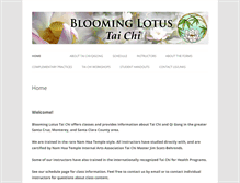 Tablet Screenshot of bloominglotustaichi.com